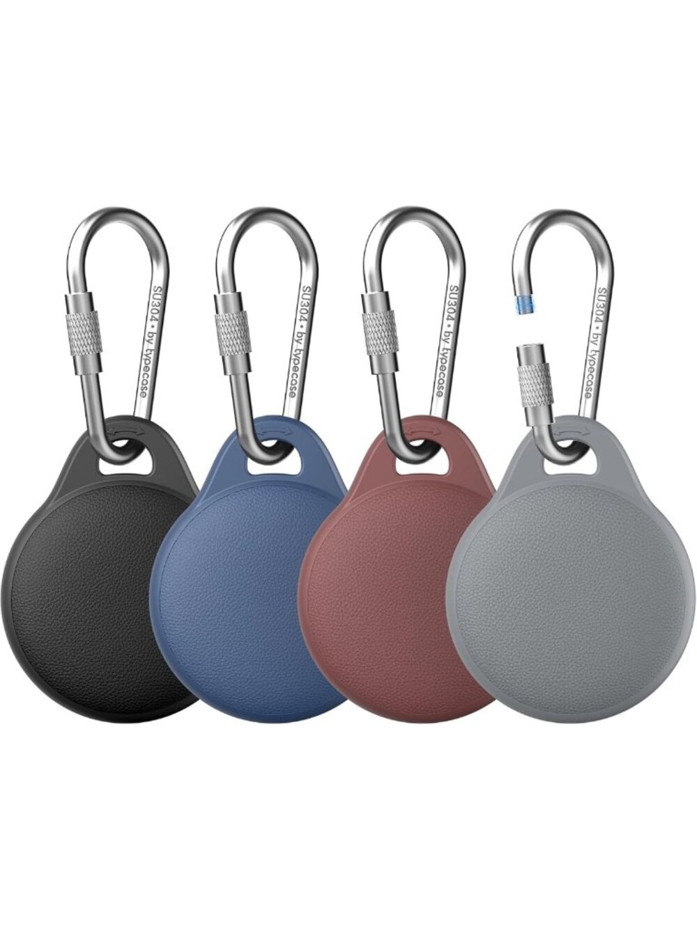 4 Pack AirTag Keychain Holders for 1st & 2nd Gen - Durable, Stylish, Secure